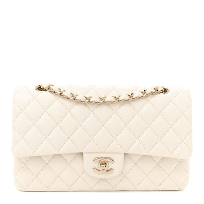 Chanel Caviar Quilted Medium Double Flap White 1 of 12