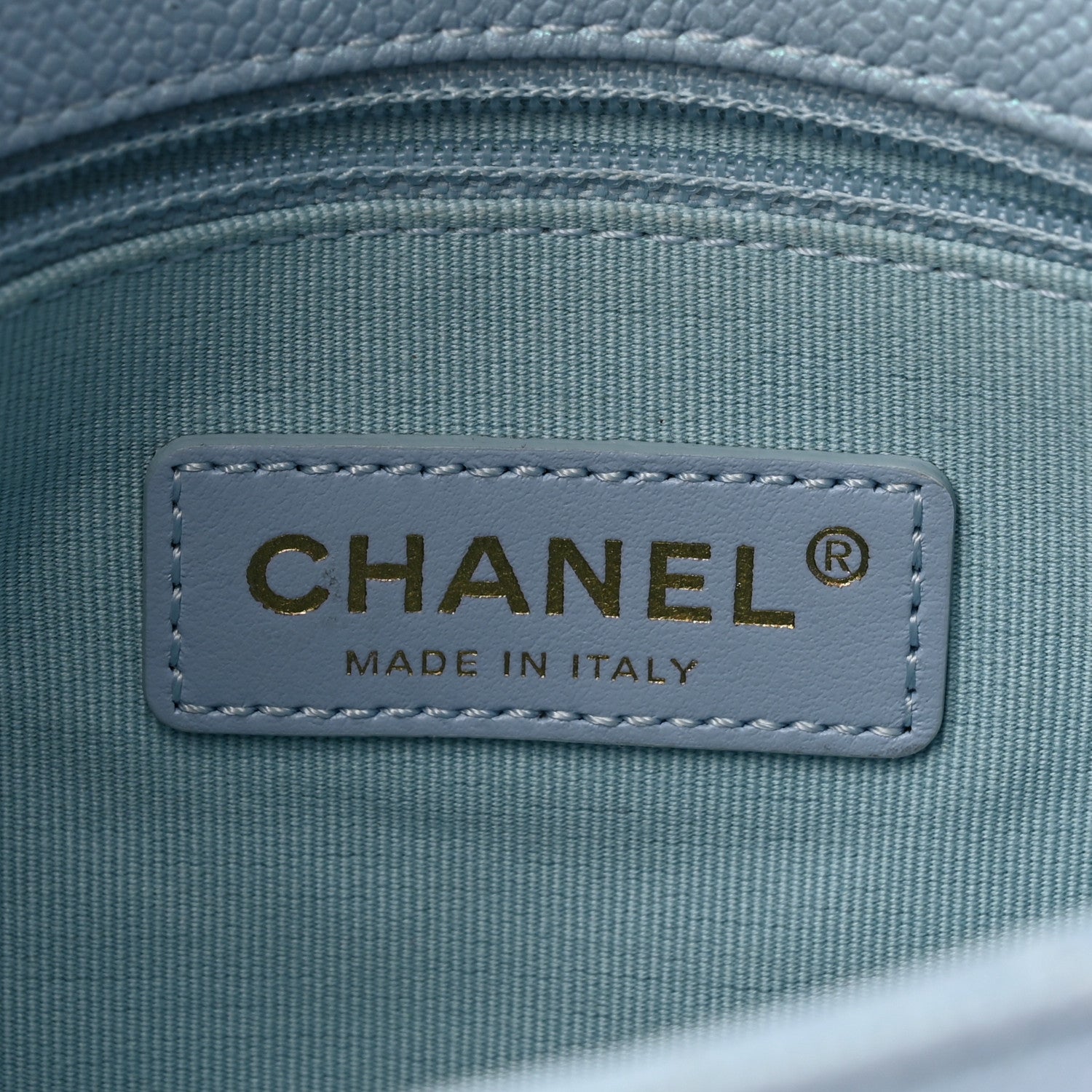 Chanel Iridescent Caviar Quilted Mini My Perfect Flap Light Blue 6 of 10