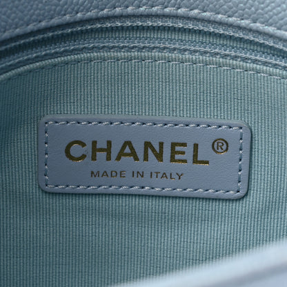 Chanel Iridescent Caviar Quilted Mini My Perfect Flap Light Blue 6 of 10