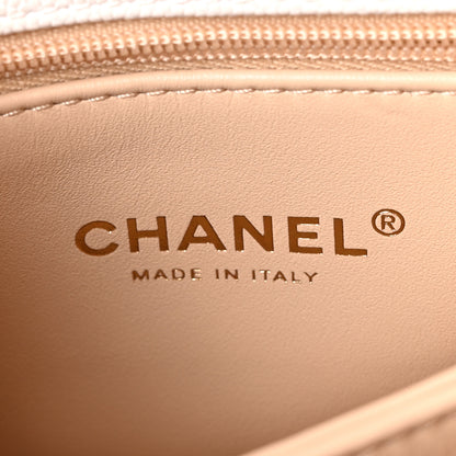 Chanel Caviar Quilted Mini Coco Handle Flap White 6 of 10