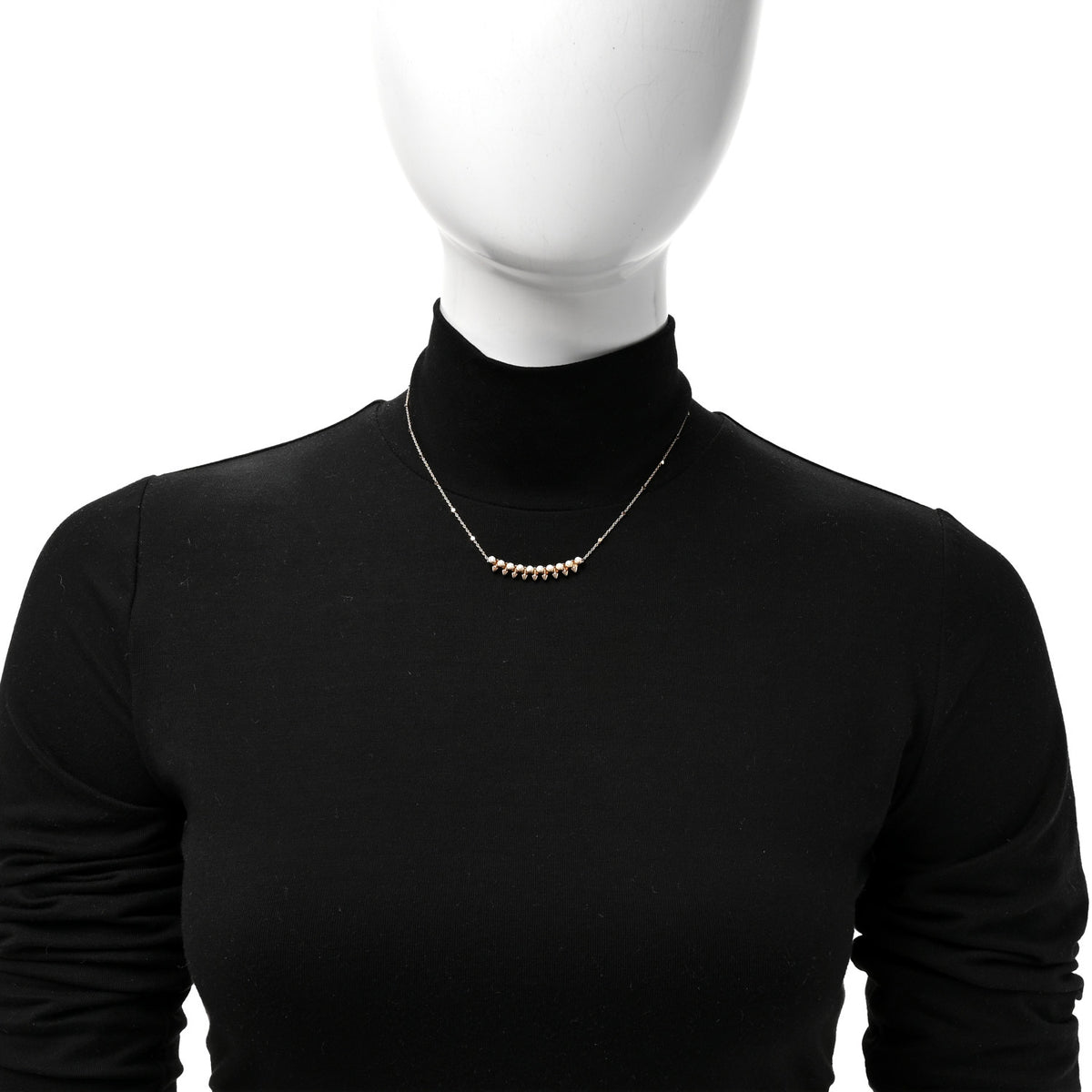 18K Pink Gold Diamond Clash de Cartier Necklace