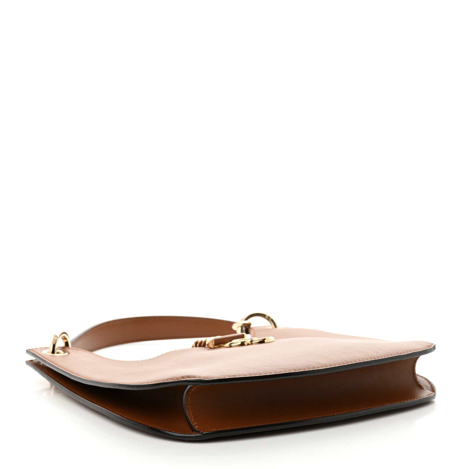 Jimmy Choo Calfskin Varenne Small Hobo Dark Tan 4 of 10
