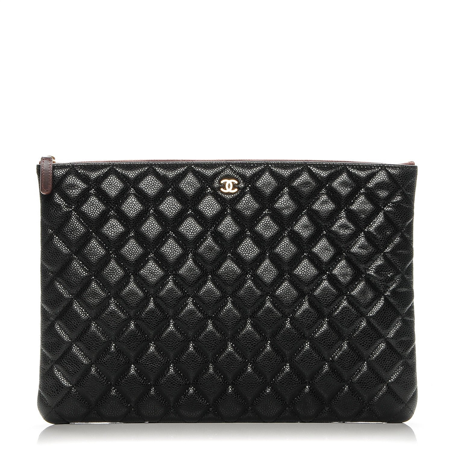 Chanel Caviar Quilted Large Cosmetic Case Black 1 of 7