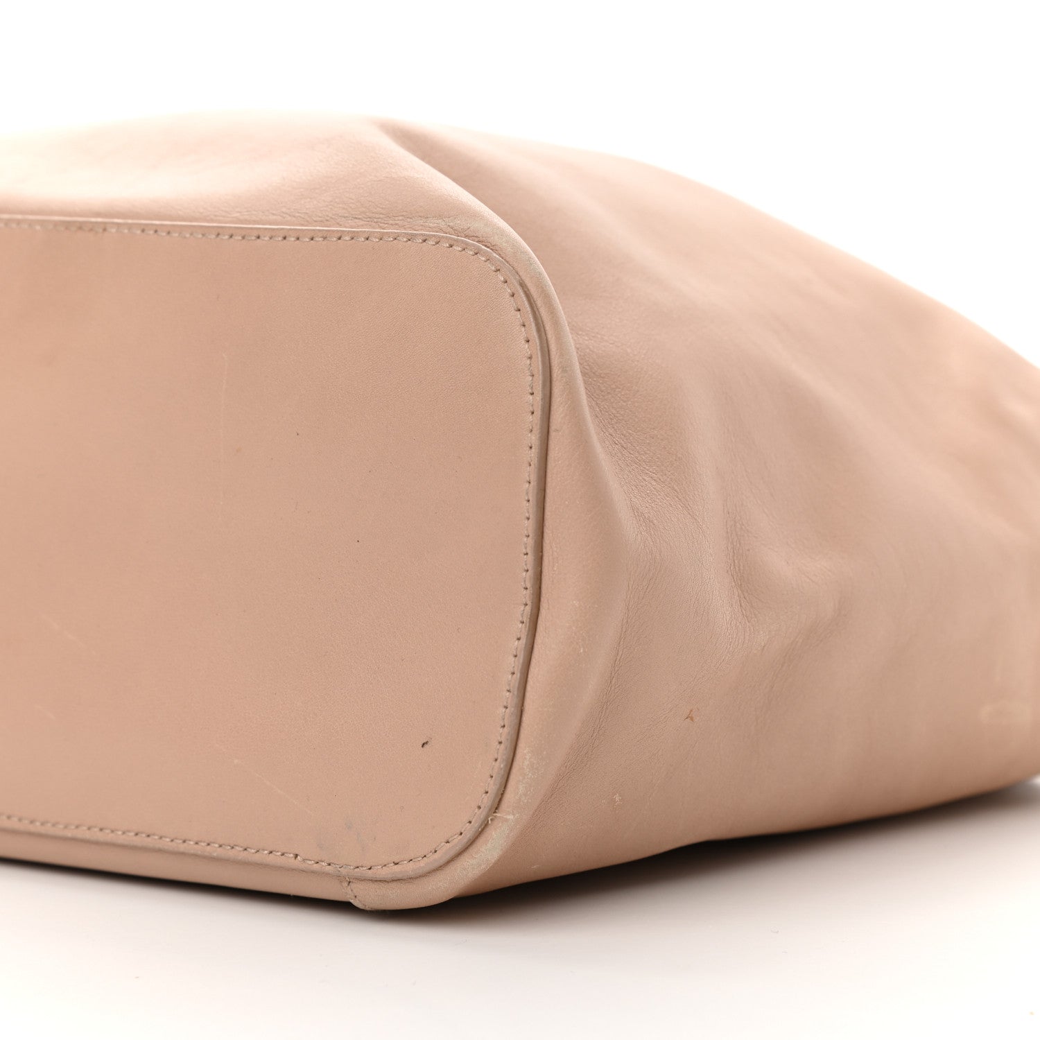Gucci Calfskin Loop Bucket Tote Beige 10 of 13