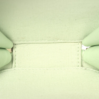 Chanel Caviar Quilted Round Handle With Care Vanity With Chain Light Green 6 of 12