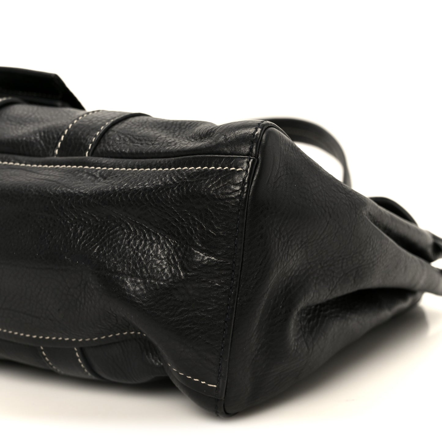 Calf Pocket Shoulder Bag Black