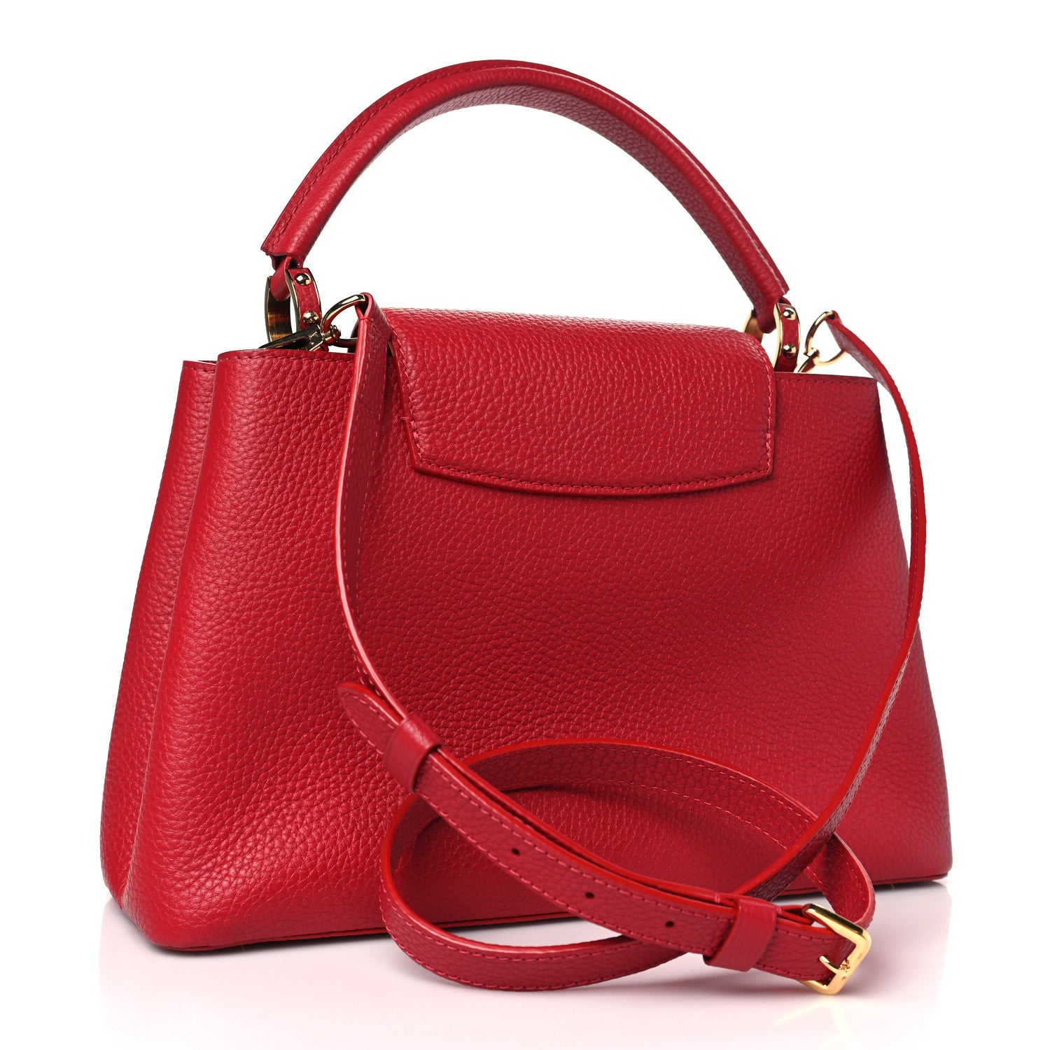 Louis Vuitton Taurillon Capucines PM Rubis 3 of 9