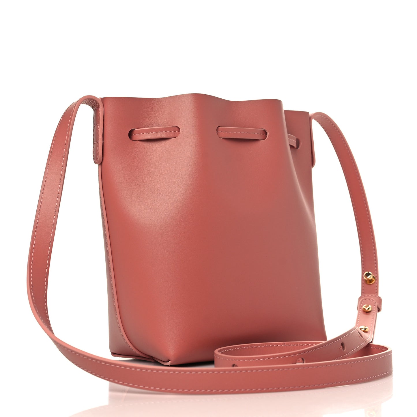 Calfskin Mini Bucket Bag Blush