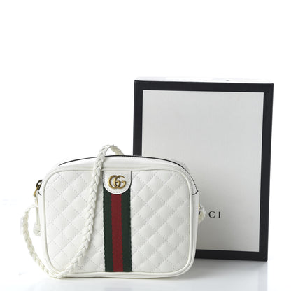 Gucci Calfskin Web Trapuntata Mini Shoulder Bag Off White 10 of 10