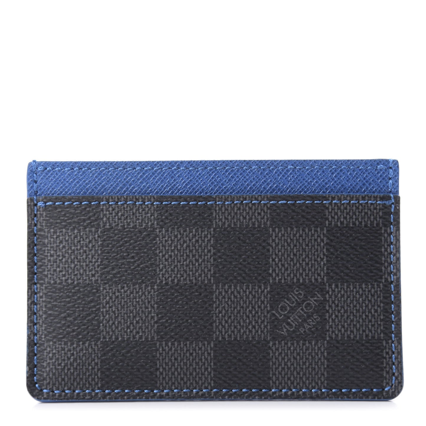 Damier Graphite Card Holder Blue