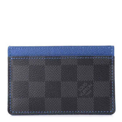 Louis Vuitton Damier Graphite Card Holder Blue 1 of 8