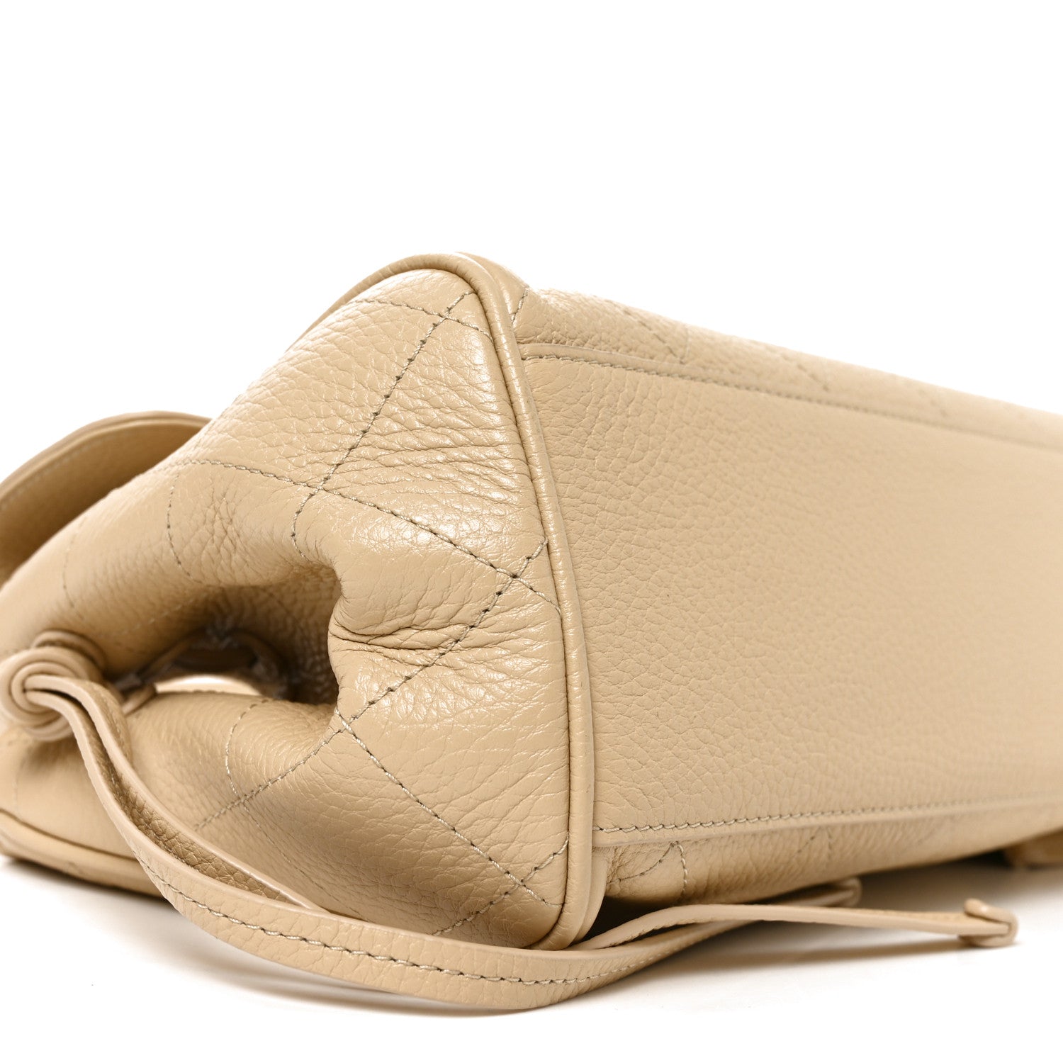 Chanel Grained Calfskin Stitched Urban Essentials Small Shopping Bag Beige 9 of 10