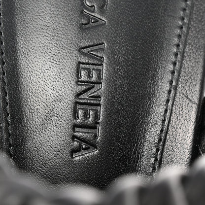 Bottega Veneta Soft Lambskin Intrecciato High Heel Knot Mules 38 Black 9 of 10