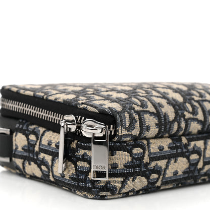 Christian Dior Oblique Pouch Navy Blue 10 of 11