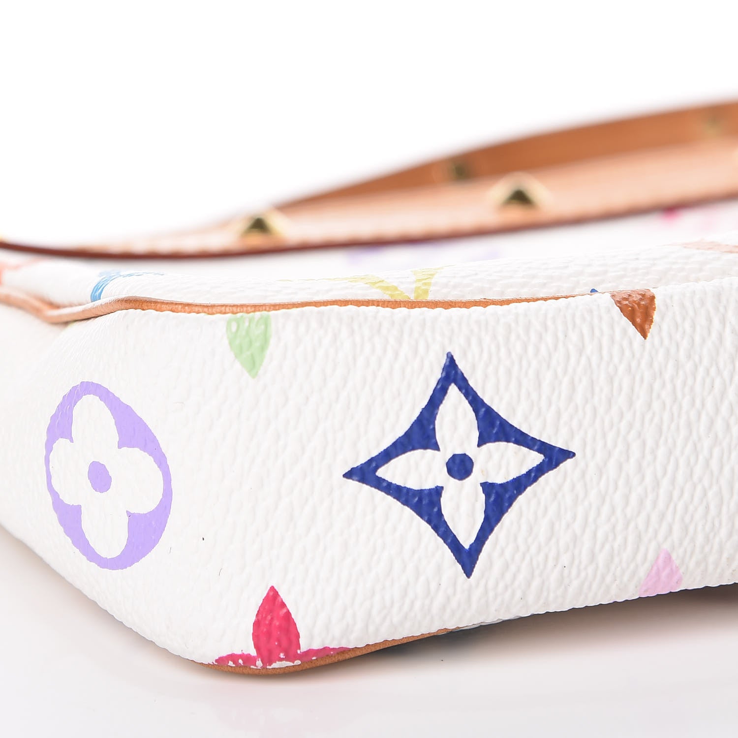 Louis Vuitton Monogram Multicolor Pochette Accessories White 10 of 12