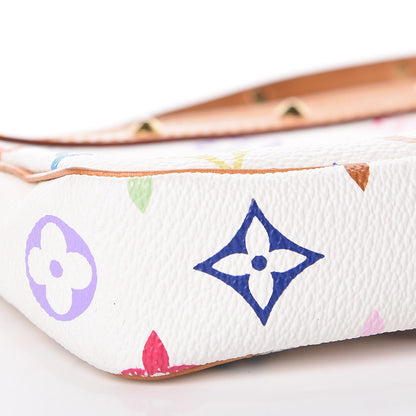 Louis Vuitton Monogram Multicolor Pochette Accessories White 10 of 12