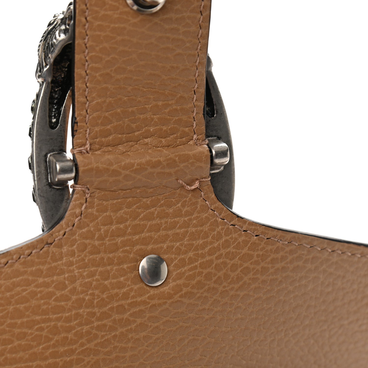 Gucci Dollar Calfskin Crystal Mini Dionysus Shoulder Bag Natural Tan Black Diamond 11 of 11