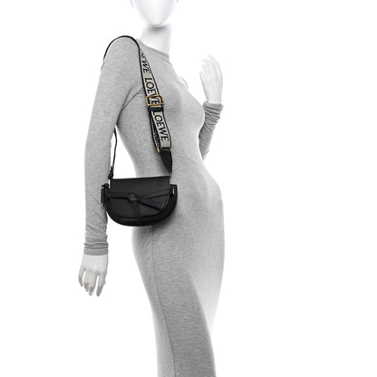 Loewe Calfskin Jacquard Mini Gate Dual Bag Black 2 of 10