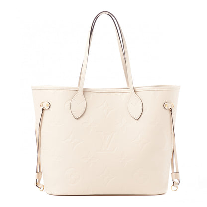 Louis Vuitton Empreinte Monogram Giant Neverfull MM Cream 3 of 9