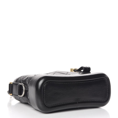 Chanel Aged Calfskin Quilted Small Gabrielle Hobo Black 4 of 10