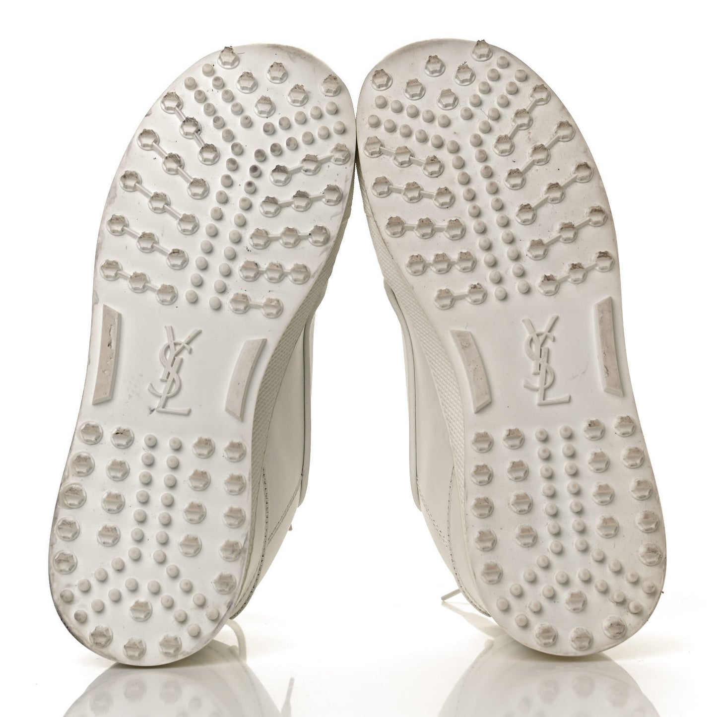 Calfskin Jump Low Top Sneakers 40 White