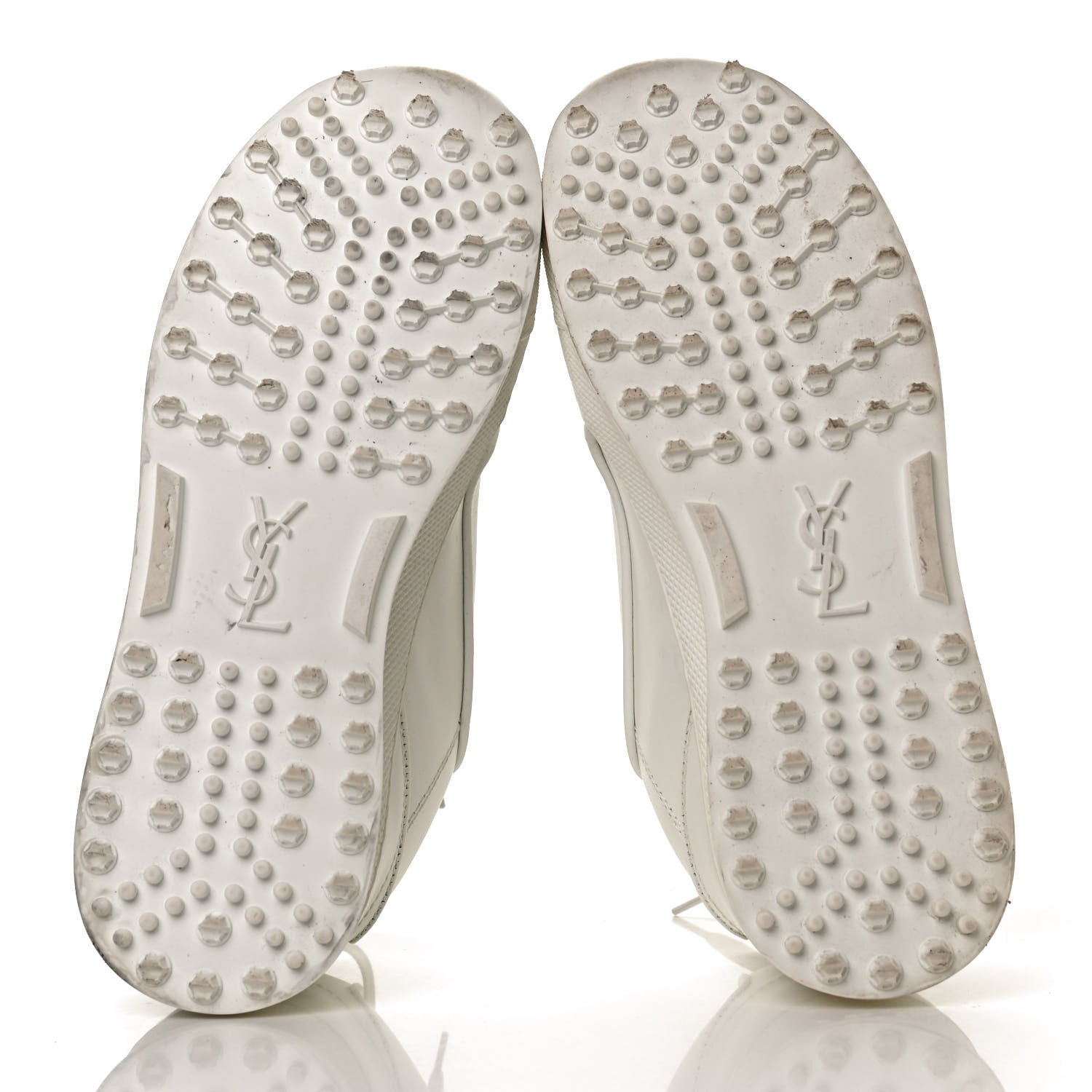 Saint Laurent Calfskin Jump Low Top Sneakers 40 White 7 of 10