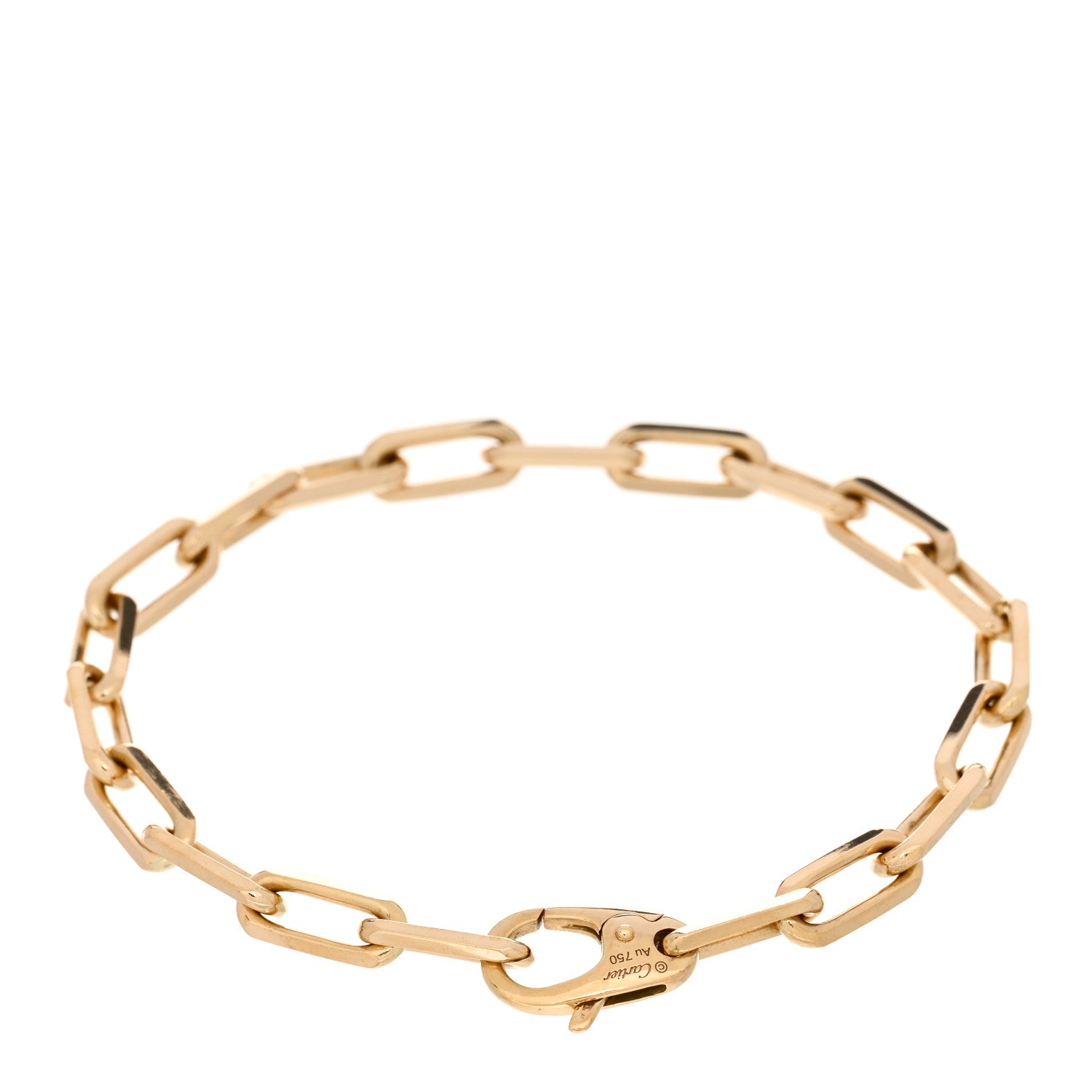 Cartier 18K Yellow Gold Santos de Cartier Link Chain Bracelet 2 of 4