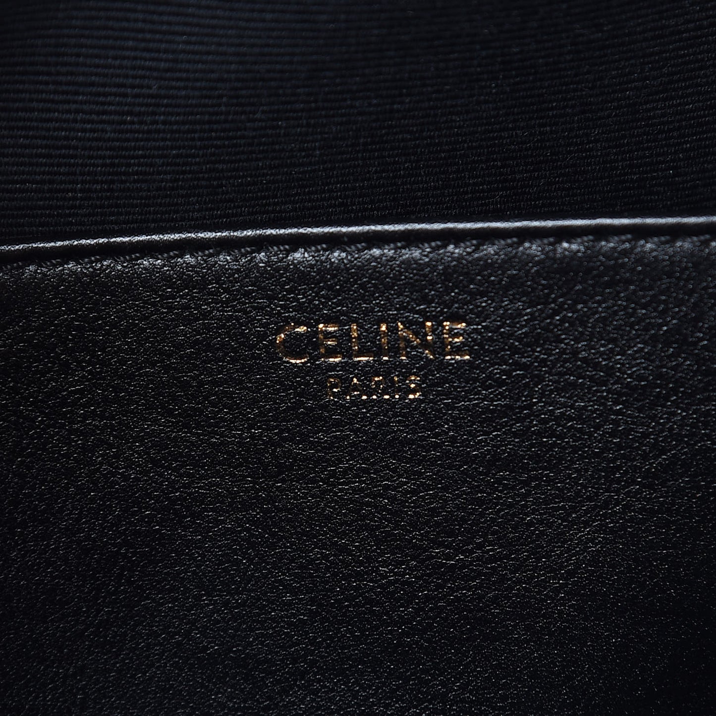 Calfskin Quilted Medium C Charm Bag Black