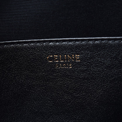 Celine Calfskin Quilted Medium C Charm Bag Black 6 of 9