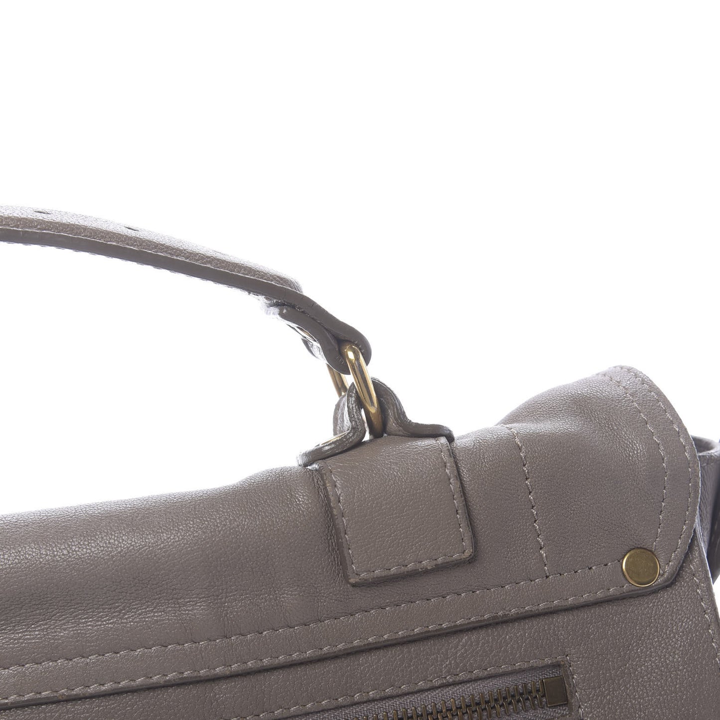 Lambskin PS1 Medium Satchel Smoke