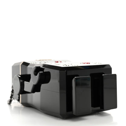 Chanel Plexiglass Crystal Robot Minaudiere Clutch  Black 4 of 11