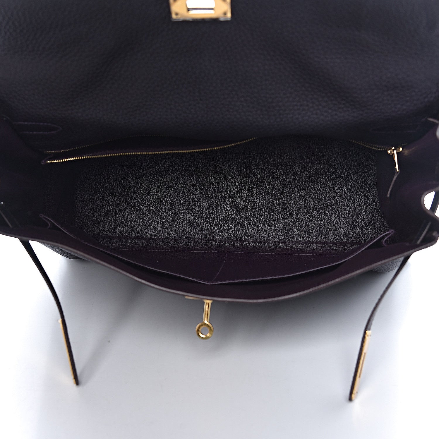 Hermes Taurillon Clemence Kelly Retourne 35 Raisin 9 of 46