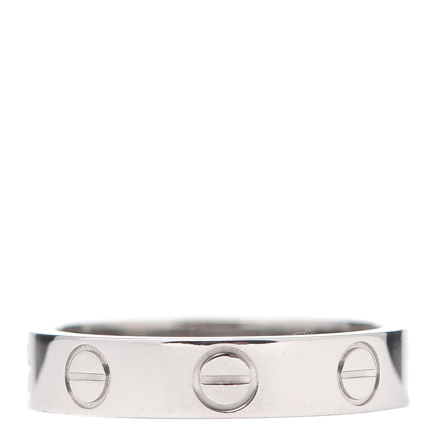 18K White Gold 3.5mm LOVE Wedding Band Ring 47 4