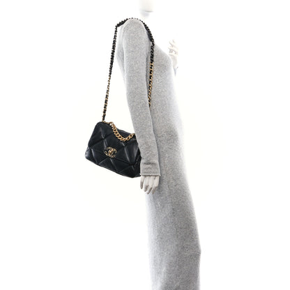 Chanel Lambskin Quilted Medium Chanel 19 Flap Black 2 of 10