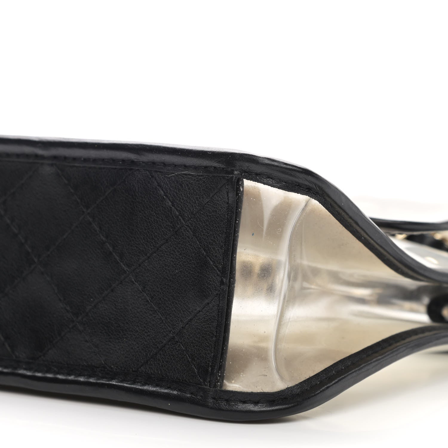 Chanel Lambskin PVC Sand By The Sea Flap With Pearl Strap Black 10 of 10