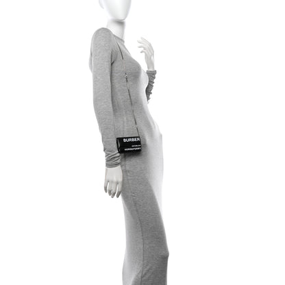 Burberry Coated Canvas Horseferry Print Mini Jody Chain Card Case Black 3 of 7