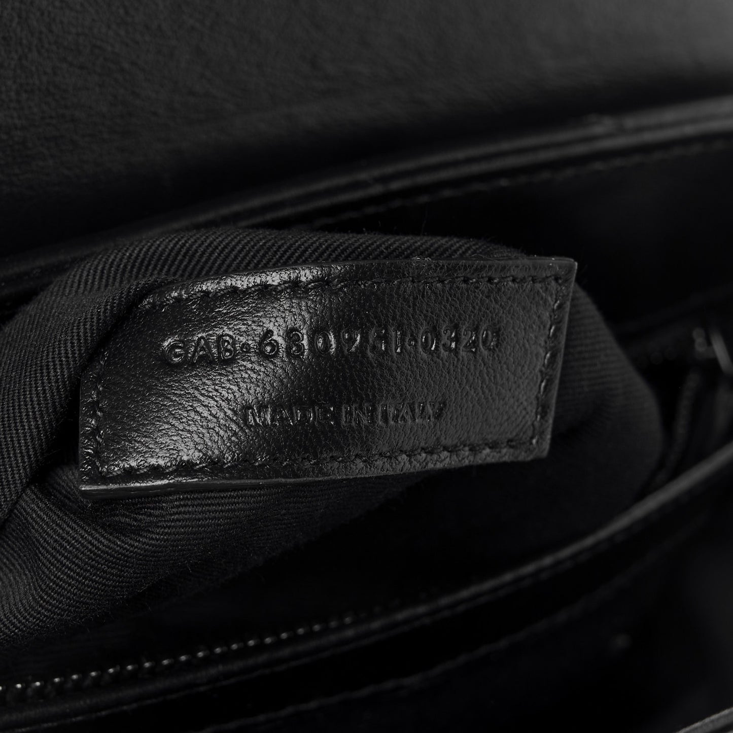 Calfskin Y Quilted Monogram Monochrome Toy Loulou Crossbody Bag Black