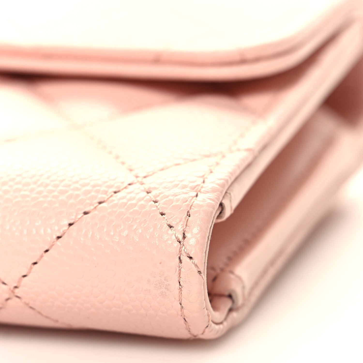 Chanel Caviar Quilted Medium Flap Wallet Light Pink 11 of 12
