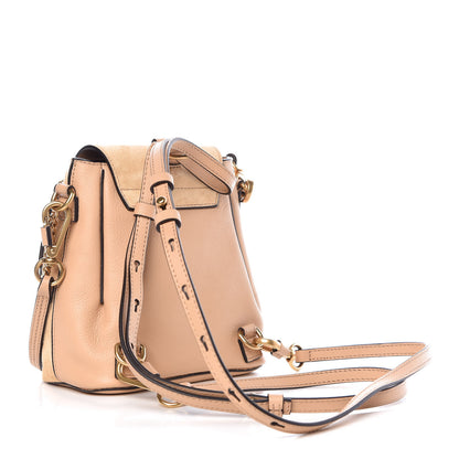 Chloe Suede Calfskin Constellation Studded Mini Faye Backpack Blush Nude 3 of 7