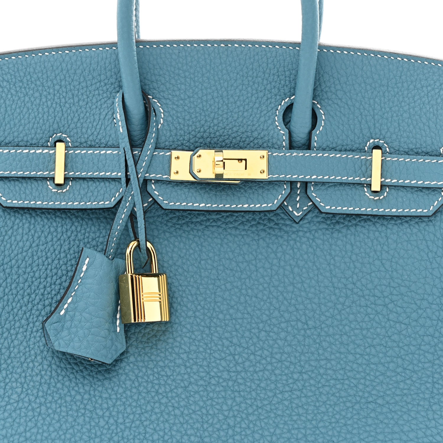 Hermes Togo Birkin 25 New Blue Jean 8 of 11