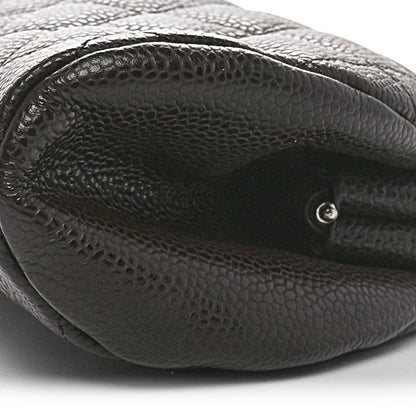 Chanel Caviar Quilted Timeless Clutch Dark Brown 10 of 10