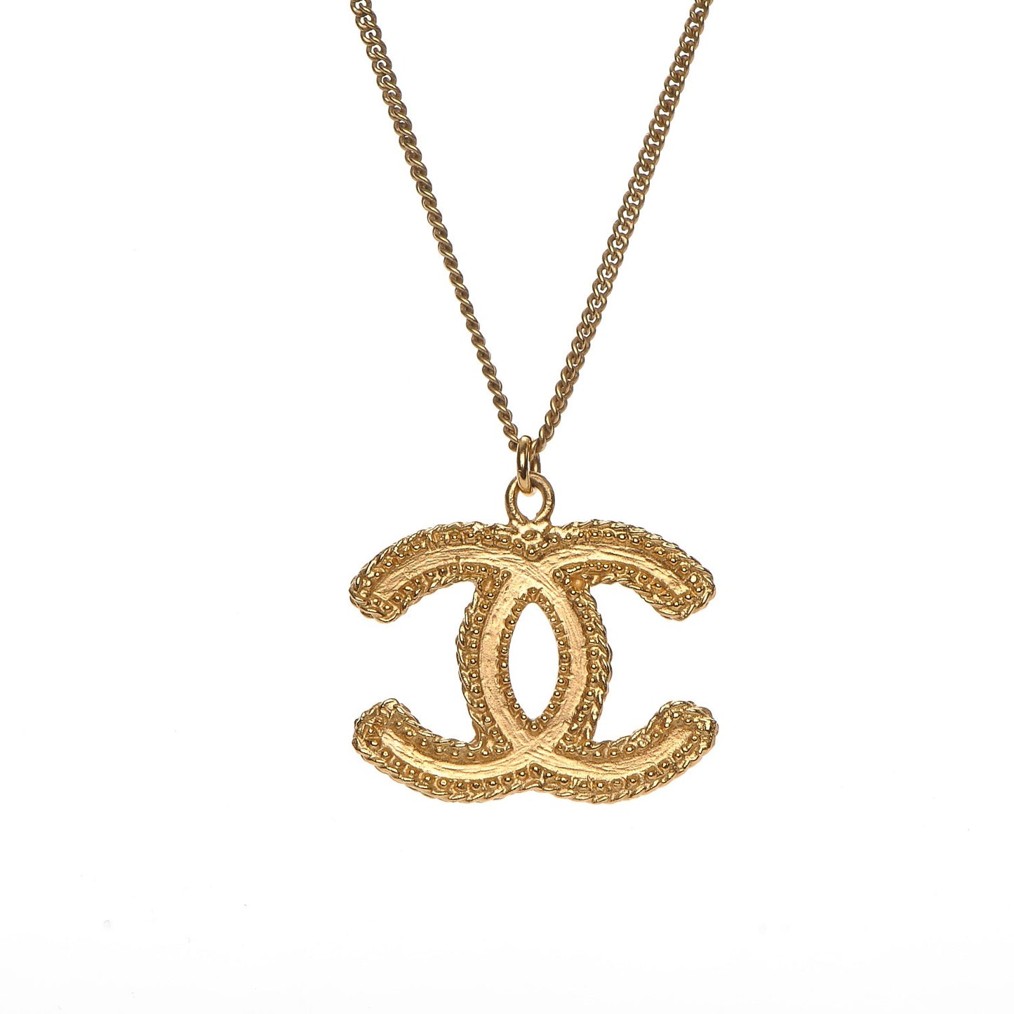 CC Pendant Necklace Gold