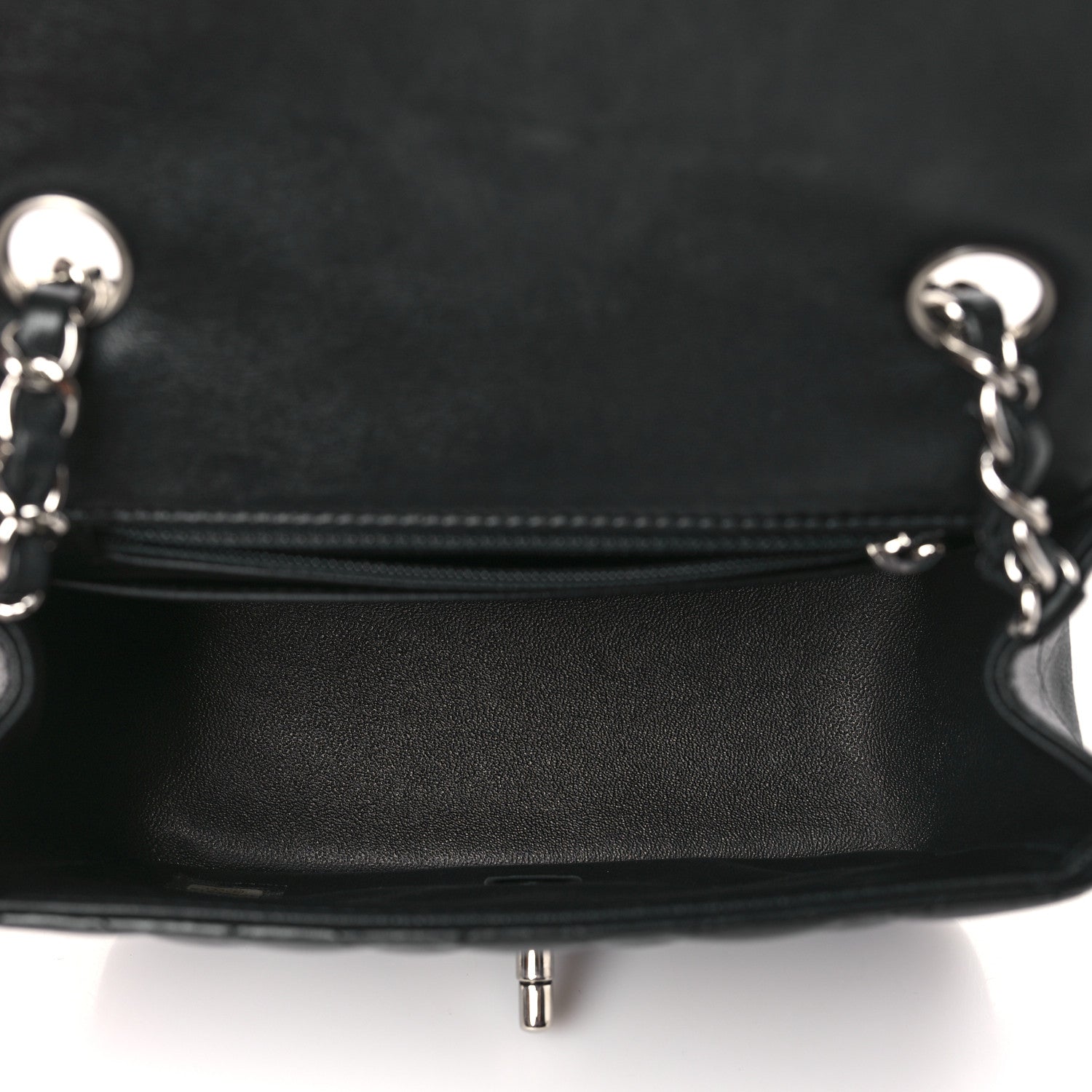 Chanel Lambskin Quilted Mini Square Flap Black 5 of 9