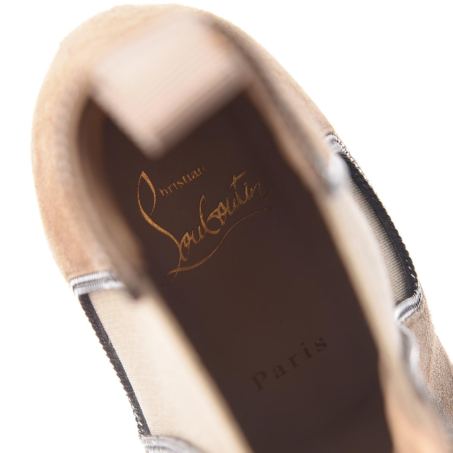 Christian Louboutin Veau Velours Otaboo 70 Chelsea Boots 37.5 Camel 7 of 9