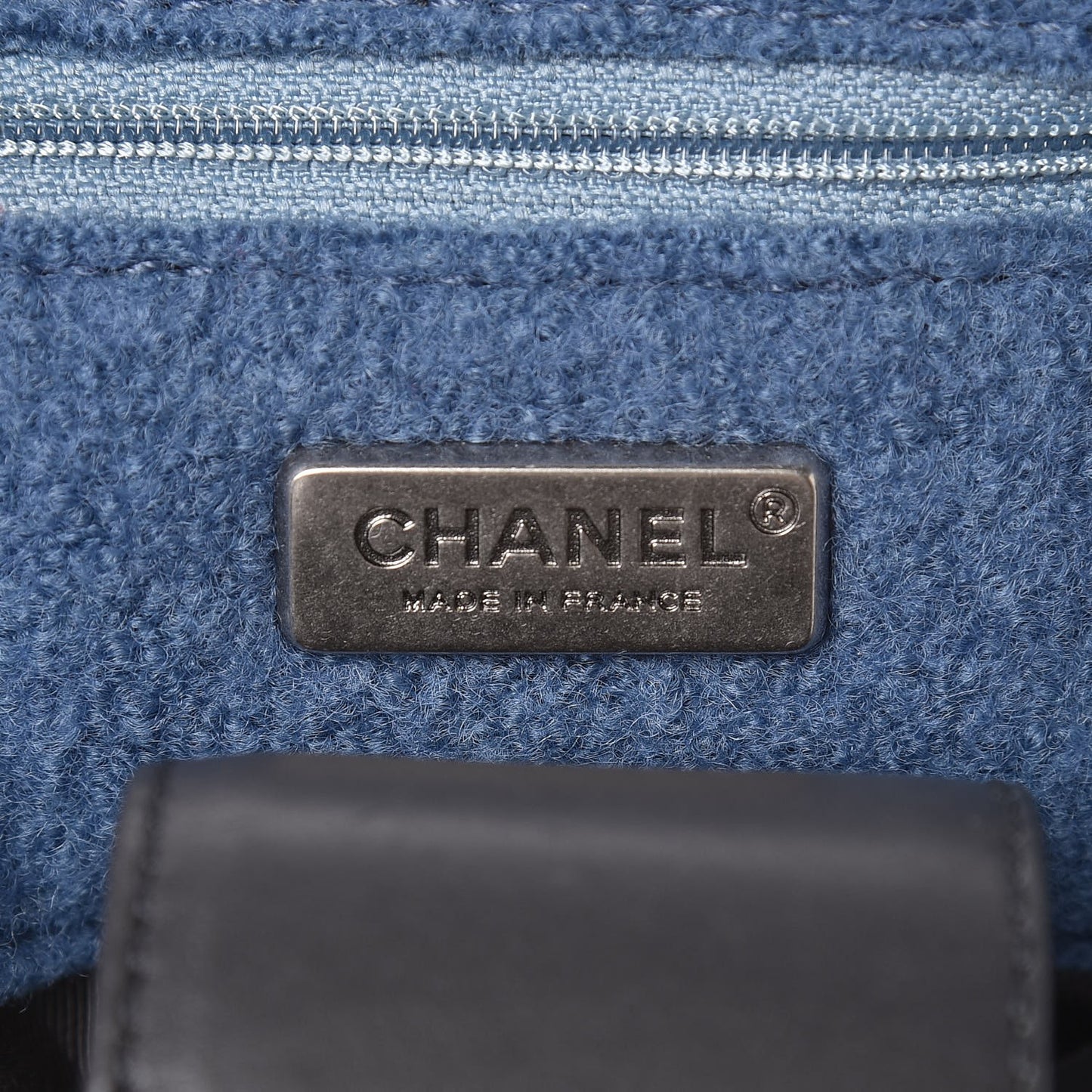 Felt Embroidered Large Crest Austrian Satchel Blue