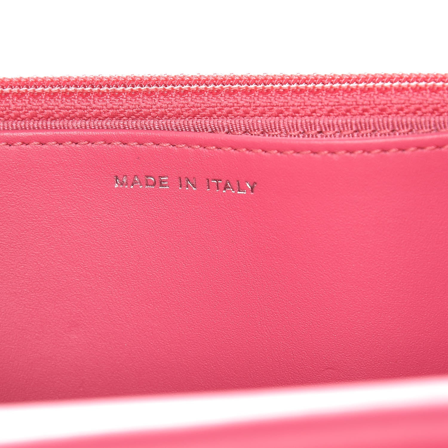 Chanel Patent Quilted Wallet On Chain WOC Dark Pink 7 of 11