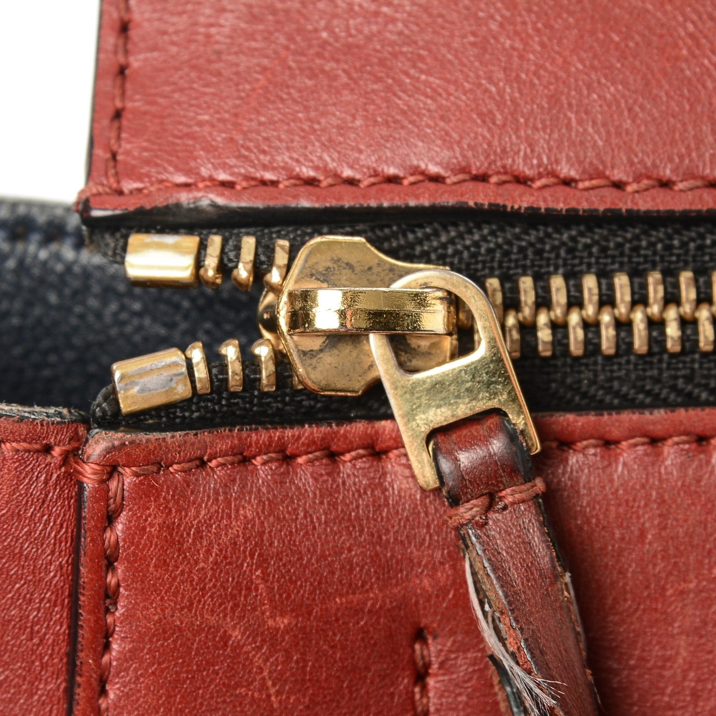 Smooth Calfskin Medium Edge Shoulder Bag Red