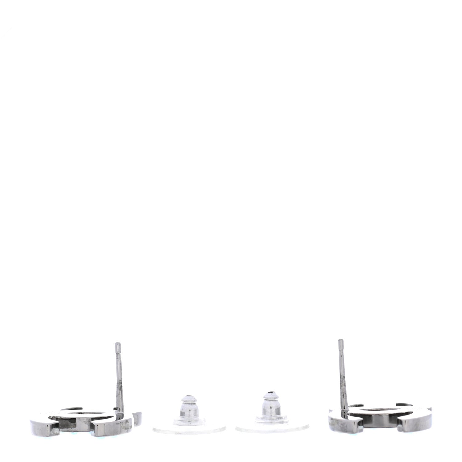 Chanel Iridescent Crystal CC Earrings Multicolor 3 of 4