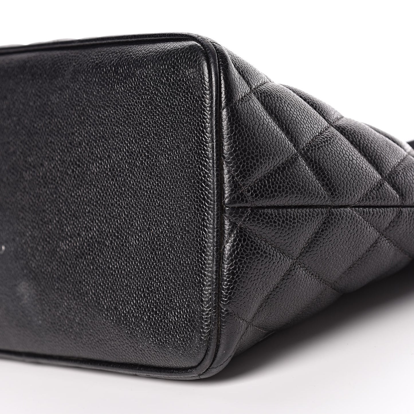 Caviar Quilted Medallion Tote Black