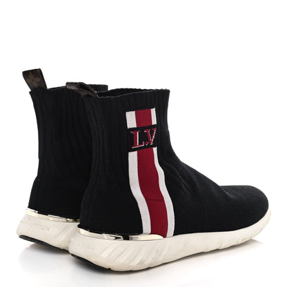 Louis Vuitton Stretch Fabric Aftergame Sneaker Boots 38 Black 4 of 11